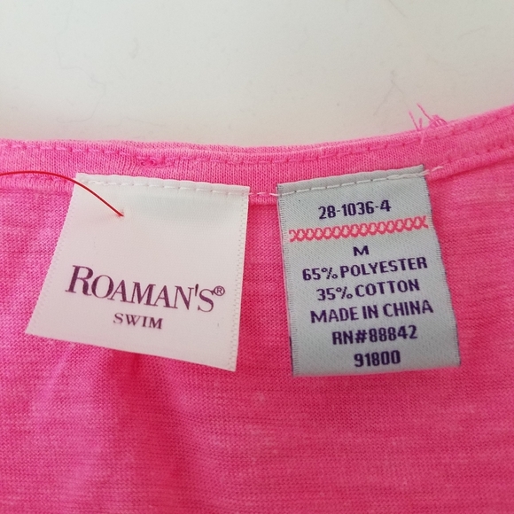 Roman's Swim Pink CoverUp M - Picture 4 of 11